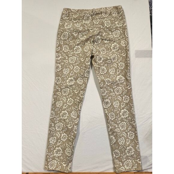 J. McLaughlin floral print straight leg jeans/pants, size 8 - Picture 7 of 8